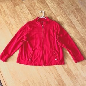 Allison Daley long sleeve red jacket XL